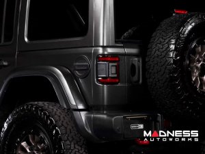 Jeep Wrangler JL LED Tail Lights - XB LED Series - Morimoto - Low Profile - Red